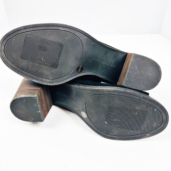 Lucky Brand Suede Peep Toe Booties 10 - Picture 6 of 6